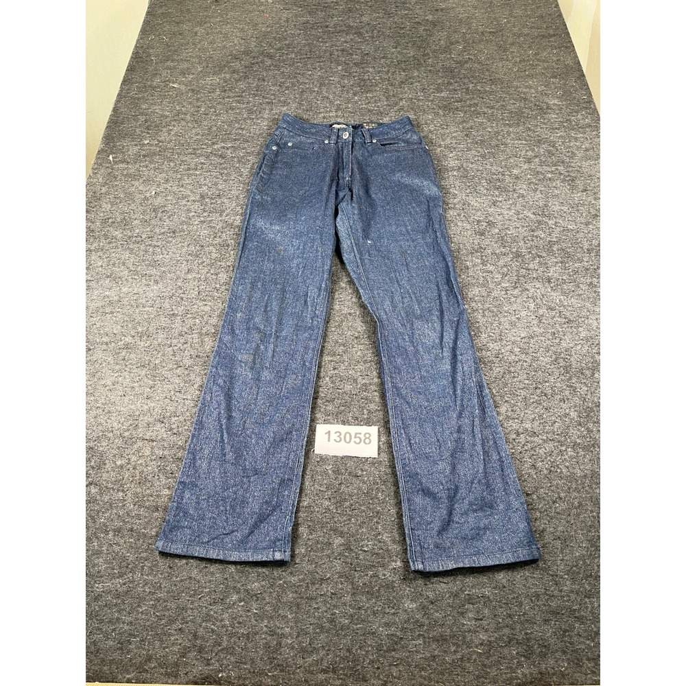Mecca DNM Division Jeans Womens 26 Blue Denim Cotton Stretch Metallic Casual